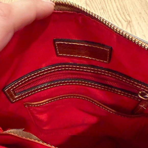 Dooney & Bourke Crossbody Taupe and Tan Leather - Picture 13 of 16